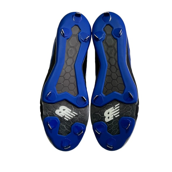 New Balance Metal Baseball Cleats Black Blue 2E L3000BB4 Mens Size 16 - Picture 2 of 9